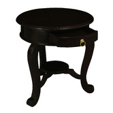 La Verde Cabriol Leg 1 Drawer Lamp Table