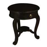 La Verde Cabriol Leg 1 Drawer Lamp Table
