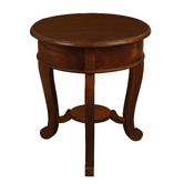 La Verde Cabriol Leg 1 Drawer Lamp Table