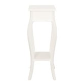 La Verde White 1 Drawer Plant Stand