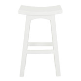 La Verde 77cm White Wooden Barstool
