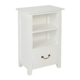 La Verde Hamptons White 1 Drawer Lamp Table