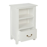 La Verde Hamptons White 1 Drawer Lamp Table