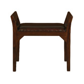 La Verde Leather Dressing Table Stool