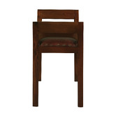 La Verde Leather Dressing Table Stool