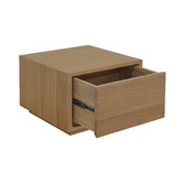 La Verde Elylis 1 Drawer Cedar Wood Bedside Table