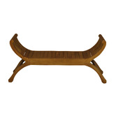 La Verde Ina Mahogany Wood Bench