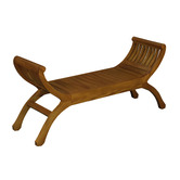 La Verde Ina Mahogany Wood Bench