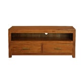 La Verde 120cm Adele Low Mahogany Wood TV Unit