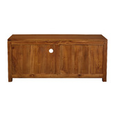 La Verde 120cm Adele Low Mahogany Wood TV Unit