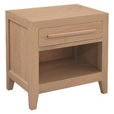 La Verde Annalise Mindi Wood Bedside Table