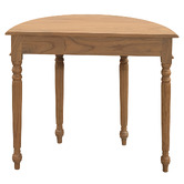 La Verde Claire Half Round Mindi Wood Console Table