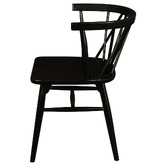 La Verde Brandon Cross Back Oak Wood Dining Chairs