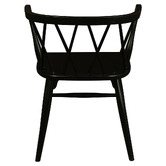 La Verde Brandon Cross Back Oak Wood Dining Chairs