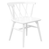 La Verde Brandon Cross Back Oak Wood Dining Chairs