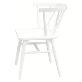 La Verde Brandon Cross Back Oak Wood Dining Chairs