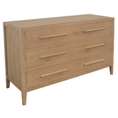 La Verde Dana Mindi Wood 3 Drawer Chest