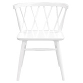 La Verde Brandon Cross Back Oak Wood Dining Chairs