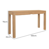 La Verde Blake Mindi Wood Console Table