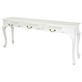 La Verde Queen Ann 3 Drawer Console Table