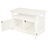 La Verde 97cm White Tasmania 2 Door Mahogany Wood TV Stand