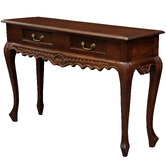 La Verde 2 Drawer Carved Sofa Table