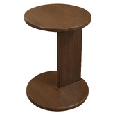 La Verde Delphine Mindi Wood Side Table