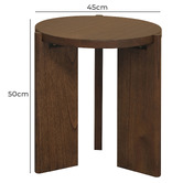 La Verde Caius Mindi Wood Side Table
