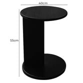 La Verde Delphine Mindi Wood Side Table