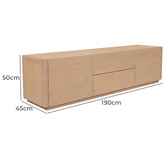 La Verde Oswin 2 Door 2 Drawer Entertainment Unit