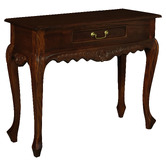 La Verde Pauli 1 Drawer Carved Console Table