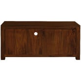 La Verde 120cm Belgium 2 Drawer Mahogany Wood Entertainment Unit