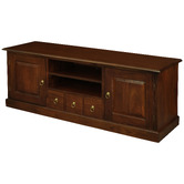 La Verde 160cm Hovan Mahogany Wood Entertainment Unit