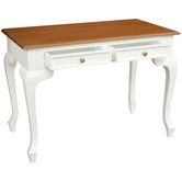 La Verde Queen Ann 2 Drawer Desk