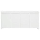 La Verde White Tasmania 4 Door 4 Drawer Buffet