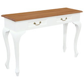La Verde Queen Ann 2 Drawer Sofa Table