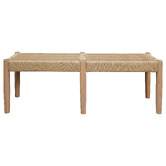 La Verde Racquel Cedar Wood Ottoman Bench