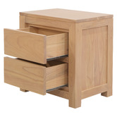 La Verde Saul Cedar Wood Bedside Table