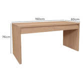 La Verde Elias Cedar Wood Study Desk