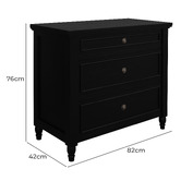 La Verde Vincent 3 Drawer Cedar Wood Chest