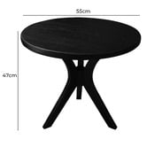 La Verde William Cedar Wood Side Table