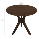 La Verde William Cedar Wood Side Table