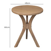 La Verde 2 Piece William Cedar Wood Side Table