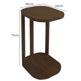 La Verde Parker Cedar Wood Side Table
