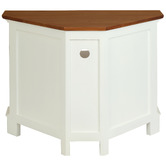 La Verde 90cm California Mahogany Wood Corner TV Unit
