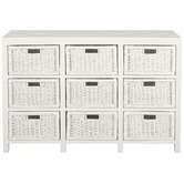 La Verde 9 Drawer Rattan Cabinet