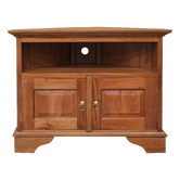 La Verde 90cm Jacinta California Mahogany Wood Corner TV Unit