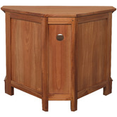 La Verde 90cm Jacinta California Mahogany Wood Corner TV Stand