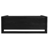 La Verde Malik Mindi Wood Storage Ottoman