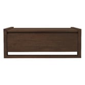 La Verde Malik Mindi Wood Storage Ottoman